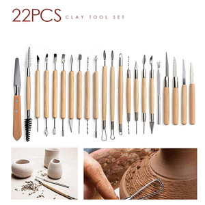 Ensemble d'outils de sculpture en argile Bview Art 46 pièces - <span class=keywords><strong>Kit</strong></span> complet de sculpture avec stylos en silicone, aiguilles de précision, professionnel - Product Image 3