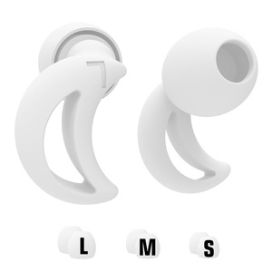 Bouchons d'oreilles en silicone souple avec réduction du bruit de 32 dB <span class=keywords><strong>pour</strong></span> <span class=keywords><strong>dormir</strong></span>, réutilisables, type <span class=keywords><strong>bandeau</strong></span>, intrinsèquement sûrs, avec étui de transport - Product Image 2