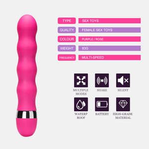 Delove Draad Lange Kogel Vibrators 10 Speed Power Waterdichte Vibrator Wand Butt Plug Beginners Anale Vibrator G Spot Seksspeeltje - Product Image 3