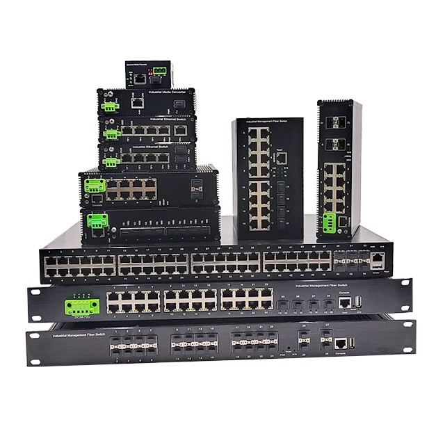 16 Port Managed Industrial Ethernet Switch 8 Port 8SFP PoE Optional