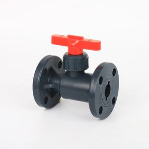 Gran oferta de válvulas de bola de brida FRPP, válvula de bola de plástico de potencia Manual, brida alta para medios de agua, precio de fábrica, personalización OEM - Product Image 3