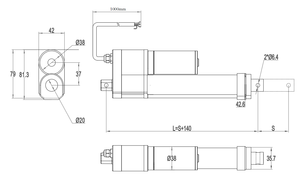 Chất lượng cao 12V/24V IP67 không thấm nước tuyến tính thiết bị truyền động với hội trường cảm biến cho thiết bị công nghiệp nhà thông minh thuyền CE chứng nhận - Product Image 6