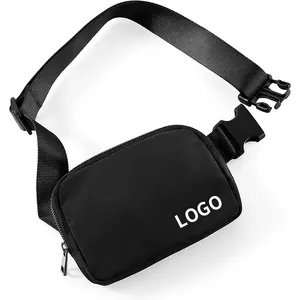 Custom Logo Mini Workout Shopping Travelling Adjustable Strap Waist Belt Bag Pouch Yoga Running Running Waist Waterproof Bag