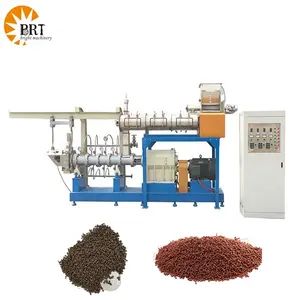 manufacturer has twin screw make extruder machinery line for processing sinking fish food automatic fish feed production machine