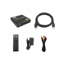 Boîtier multimédia H.264 4K Full HD 1080P avec IR pour lecteur publicitaire, sortie HDMI AV, disque USB, carte SD pour voiture et bus