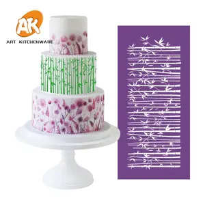 AK Bánh Trang Trí Mềm Icing Pastry Lưới Stipes Fondant Mẫu Trang Trí