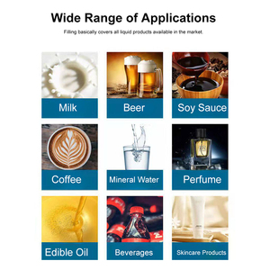 Máquina automática de llenado de líquidos con cinta transportadora para agua, perfume, aceite, jugo, leche, bebidas, vino, detergente, champú y loción - Product Image 4