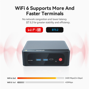 <span class=keywords><strong>Beelink</strong></span> <span class=keywords><strong>SER5</strong></span> <span class=keywords><strong>PRO</strong></span> AMD R7 5850U Win11 Mini PC WiFi 6 BT5.2 1000M Memoria expandible hasta 2TB SSD Soporte 2,5 "STA HDD - Product Image 6