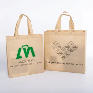 Bolsa de compras de tela reciclable personalizada, venta al por mayor, promocional, Pp, no tejido, bolsas Tnt