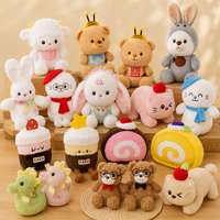 En gros, Adorables poupées et figurines en peluche animales de 8 pouces pour machines à griffes et jeux à monnayeur, en stock