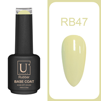 YouGel UV/LED Soak Color Rubber Base Coat Matière première RB01 Certifications CE/CPSR/MSDS Échantillon gratuit Étiquette personnalisable pour