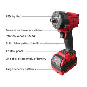Originele Fabrikant Industriële Boutique Borstelloze Lithiumbatterij Elektrisch Gereedschap Moersleutel <span class=keywords><strong>Driver</strong></span> 21V Slagmoersleutel - Product Image 3
