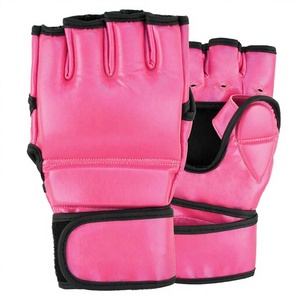 Gants de combat professionnels pour MMA, Sanda et Kickboxing, avec fermeture extensible, imperméables, sans doigts, en PU - Product Image 4
