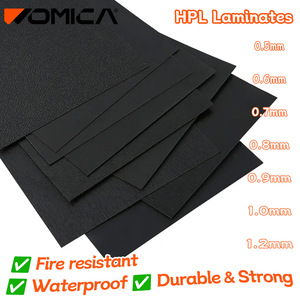 Panneaux muraux intérieurs en <span class=keywords><strong>stratifié</strong></span> Formica <span class=keywords><strong>noir</strong></span> écologique Womica Eco-Envorionment 0,8 mm, <span class=keywords><strong>stratifié</strong></span> décoratif HPL - Product Image 1