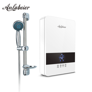 Chauffe-eau électrique instantané sans réservoir Anlabeier XD60 220-240V 6KW avec bouton tactile en verre trempé et écran LED 25-55°C - Product Image 4