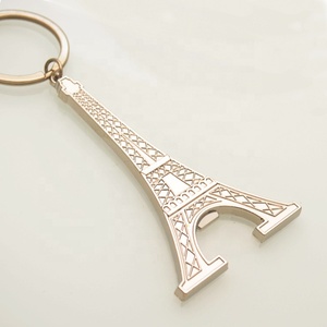 Franse toeristische souvenirs cadeau metalen Eiffeltoren vorm metalen flesopener sleutelhanger - Product Image 5