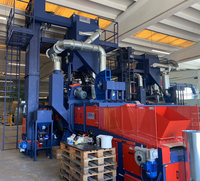 Machine de sablage à mailles en acier au manganèse électrique personnalisée pour l'élimination de la rouille des moyeux de roues automobiles, haute performance