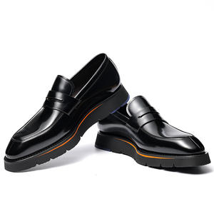 Botas Chelsea británicas de hombre para verano y primavera, con patchwork, cordones, punta cuadrada, caña alta hasta la rodilla, con alzas, ligeras y antideslizantes. - Product Image 2