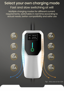 เครื่องชาร์จรถยนต์ไฟฟ้าแบบพกพา BGT 7kw <span class=keywords><strong>สาย</strong></span>ชาร์จรถยนต์ไฟฟ้า 7kw AC 16A/32A 220V สถานีชาร์จรถยนต์ไฟฟ้าแบบพกพา - Product Image 3