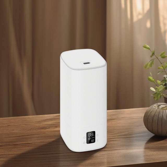 RUNAL Smart WiFi Ultrasonic Humidifier with Aromatherapy 2L Capacity App-Controlled Cool Mist & Hot Steam for Home Bedroom