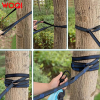 Hamac en nylon WOQI pour 2 personnes, orange, léger, pour les voyages, la randonnée, la plage, le camping, le backpacking, le hamac de plage