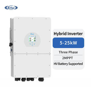 ระบบพลังงานแสงอาทิตย์สำหรับบ้าน EITAI แบบไฮบริด 3 เฟส 8Kva 10Kva 20Kva 30Kva ชุดแผงโซลาร์เซลล์ครบชุดสำหรับบ้าน ระบบไฮบริดพลังงานแสงอาทิตย์ HV 10-30KW - Product Image 3