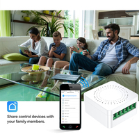 Modul Chip ESP32 Universal Pintar 10A Firmware Kustom BSD17 Smart life WiFi Tanpa Monitor Energi Sakelar untuk Rumah Pintar