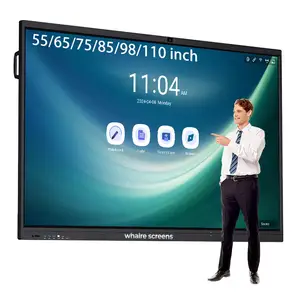 Fabrika toptan 75 86 98 110 inç sınıf Android LCD dijital ekran etkileşim akıllı tahta fiyat satılık interaktif beyaz tahta