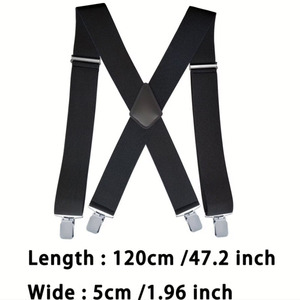 Bretelles robustes pour hommes travail extérieur <span class=keywords><strong>X</strong></span> dos bretelles élastiques réglables - Product Image 2