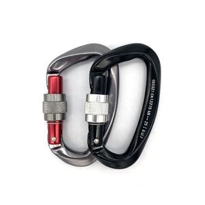 Mosquetón de aluminio con forma de <span class=keywords><strong>D</strong></span> para acampada, gancho de enlace rápido para exteriores, 6cm, precio competitivo - Product Image 2
