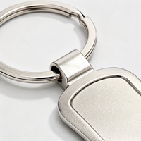 Großhandel Maßgefertigte Sublimations-Schlüsselanhänger-Rohlinge Kundenspezifische Schlüsselringe mit Logo Metall Gold Silber Schlüsselanhänger