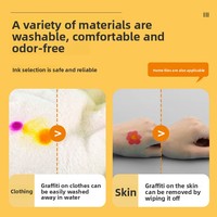 Doodle Dots – Kit d'expérimentation d'aquarelle 3 couleurs pour enfants, jouets de papeterie, outils de peinture artistique, stylos à aquarelle – Fabrication chinoise