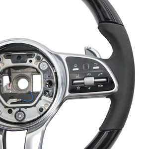 Volant personnalisé en bois de pêche noir pour <span class=keywords><strong>Mercedes</strong></span>-Benz <span class=keywords><strong>AMG</strong></span> GT E350 W221 W166 <span class=keywords><strong>GLE</strong></span> <span class=keywords><strong>53</strong></span> W213 GLC - Product Image 6