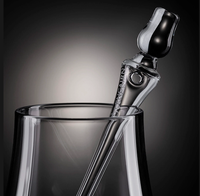 Pipette à whisky en verre moderne de luxe avec boîte cadeau de qualité alimentaire