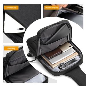 Bolsa de Pecho Impermeable para Hombre al por Mayor, Bolsa de Mensajero Casual Unisex para Exteriores, Bolsa Deportiva de Viaje Cruzada con USB - Product Image 2