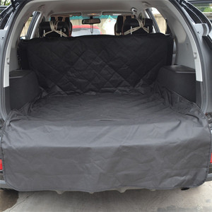 Tapis de coffre de voiture en tissu Oxford 198x106,7 cm, noir, rectangulaire, protection pour chien, pour coffre de voiture - Product Image 5