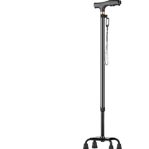 Large Four <b>Cornered</b> Walking Stick Aluminum Alloy 10 Height Levels <b>Led</b> <b>Light</b> Medical Cane - Product Image 5