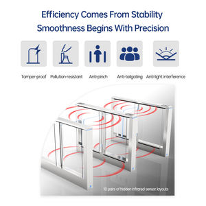 Torniquete Peatonal Inteligente de Acero Inoxidable 304, Impermeable, con Control de Acceso de Seguridad, Puerta Abatible, Directo de Fábrica y Personalizable - Product Image 3