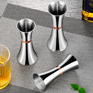 Jigger de Acero Inoxidable 304 de Doble Cara, Medidor de Onzas y Cócteles de 30ml y 45ml, Herramienta Moderna para Baristas y Bares - Product Image 2