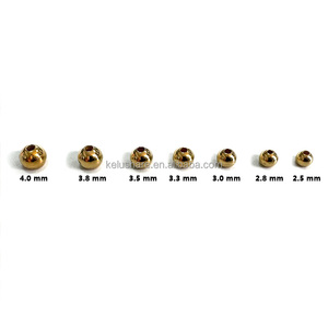 Cuentas de Tungsteno Color Dorado de 2.5-4.0mm, Cabezas de Moscas Ninfa, para Atado de Moscas, Pesas de Pesca, Accesorios de Pesca - Product Image 5