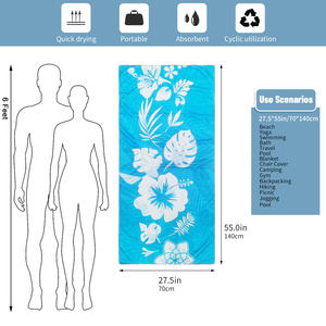 <span class=keywords><strong>Toalla</strong></span> de Playa de <span class=keywords><strong>Microfibra</strong></span> de Secado Rápido, <span class=keywords><strong>Toalla</strong></span> de Baño Extra Grande Perfecta para Piscina, Camping, Viajes, Natación y Deportes al Aire Libre - Product Image 2