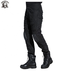 Uniforme de Combate Táctico BDU, Traje de Caza con Protectores de Rodilla y Codo, Camisa y Pantalones Tácticos Negros - Product Image 6