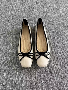 Elegant <b>Red</b> Patent Leather Flat With Bow Square Toe Slip-On Comfort Shoes All Seasons Solid Color Drop Shipping - Product Image 6
