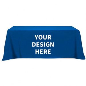 Nappe de table personnalisée pour salon professionnel, 4, 6 ou 8 pieds, avec logo imprimé, bannière publicitaire pour housses de table - Product Image 1