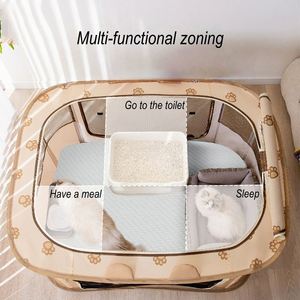 Fluffy Luxurious Modern Rectangle Oxford Fabric Pet <b>Bed</b> Spacious Multi-functional Pet House Dogs Eco-friendly All Seasons No - Product Image 4