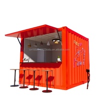 Maison mobile en conteneur imperméable simple et luxueuse de 20 pieds avec emballage plat pour jardin, supermarché et salle de sport