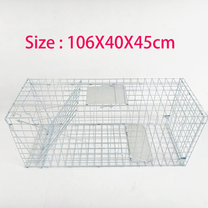 Piège à animaux vivants robuste et pliable pour chiens sauvages, renards, ratons laveurs, chats sauvages, lapins - Product Image 4