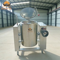 Marmite à bascule professionnelle en acier inoxydable 100L/200L/250L/400L/500L pour la fabrication de bouillon d'os en grande quantité