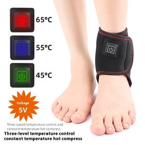 Protectores de pie con calefacción eléctrica USB, Control de temperatura inteligente, cinturones cálidos deportivos para hombres y mujeres, equipo de protección, tobillera - Product Image 2