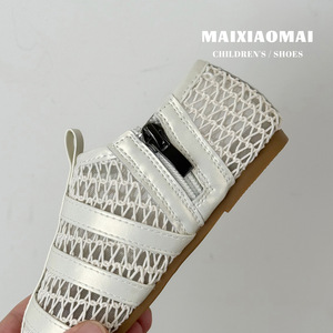 Mai Xiaomai 2026 Nuove Scarpe Romane Estive per Bambine Stile Coreano, Sandali Semi-Scarpe Traspiranti Antiscivolo con Chiusura in Velcro - Product Image 4